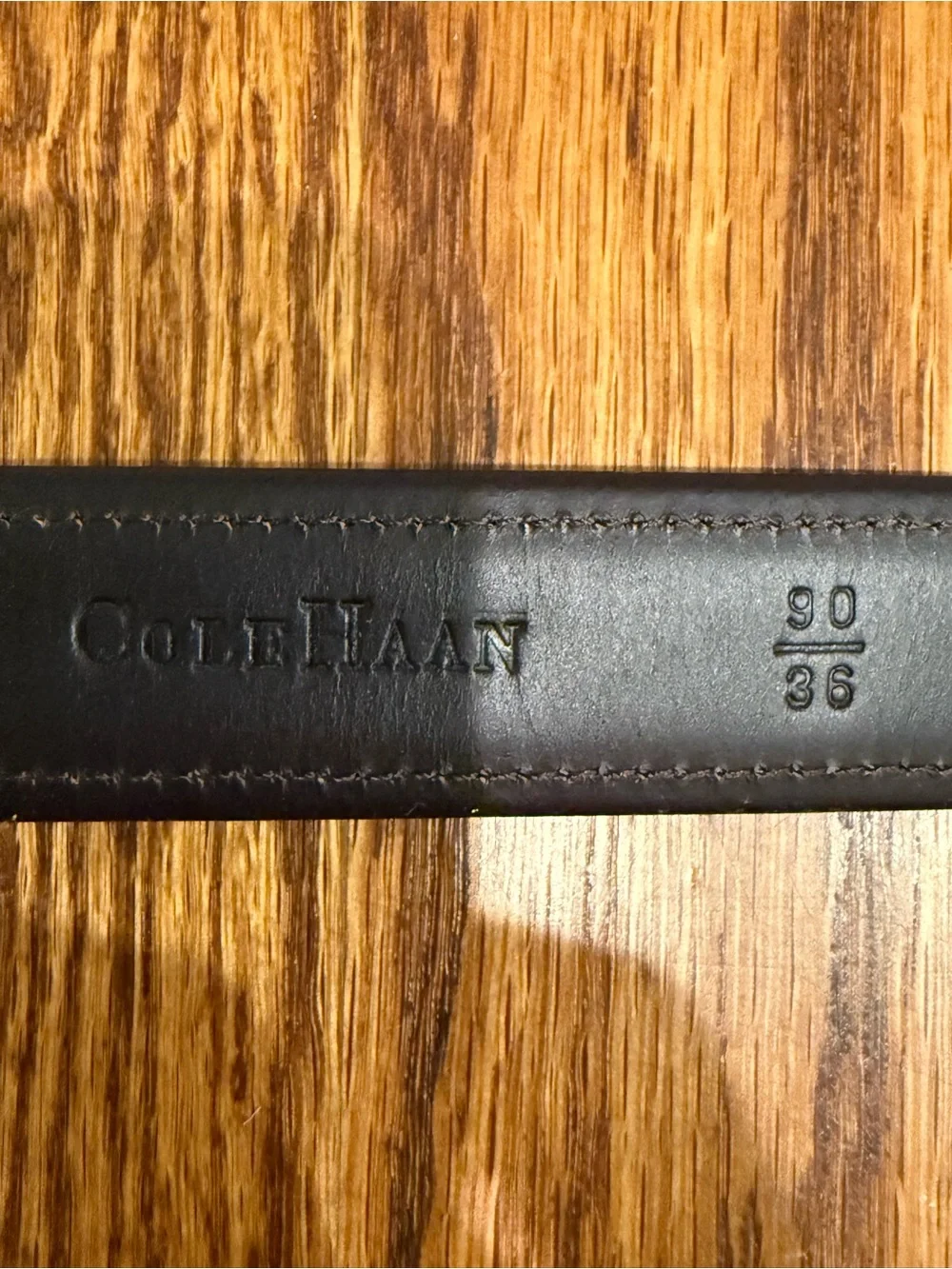 Cole Haan Men's Dark Brown Leather Belt